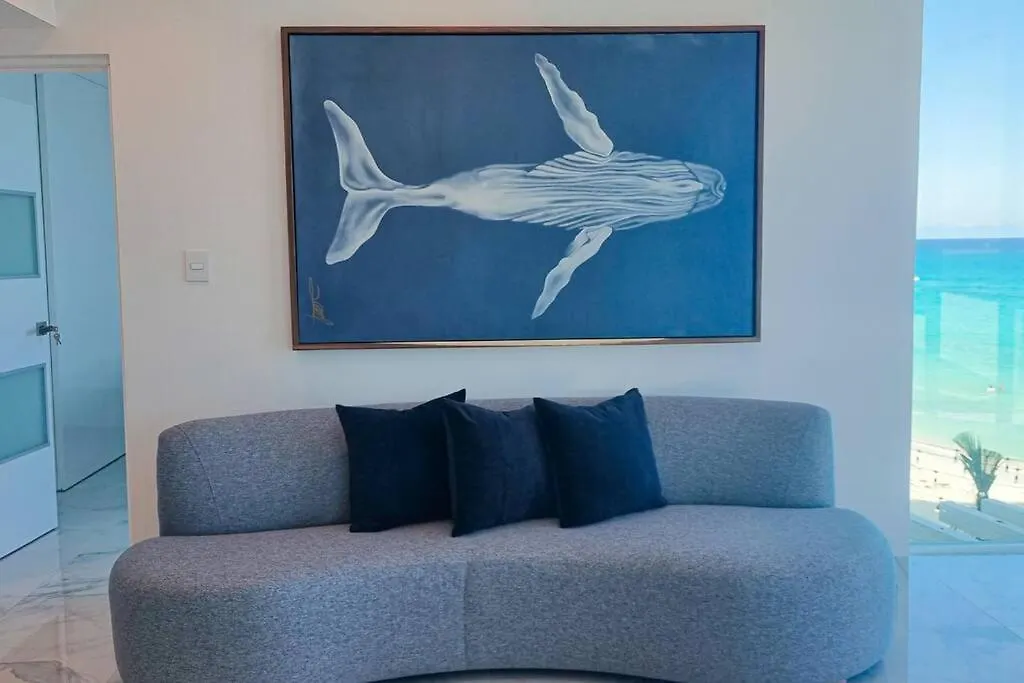 Daire Arena Y Mar, Nuevo Apartamento Frente Al Mar Cancun